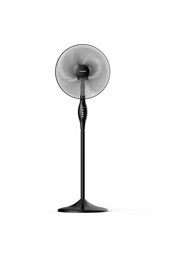 تورنيدو - مروحة كهربائية بحامل وقاعدة مقاس 16 بوصة 0.0 L 1600.0 W Tsf-16w أسود - Image 1