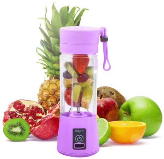 خلاط عصير متعدد الوظائف مزود بمنفذ USB 380 ml 0 W PT-1207 أرجواني/ شفاف - Image 4