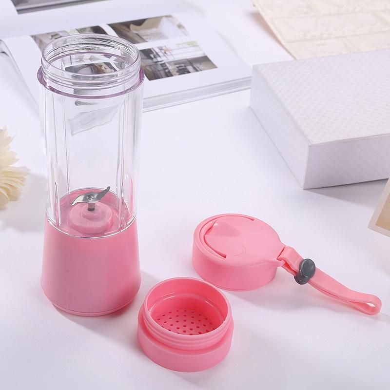 Generic - USB Juice Blender Multi-functional 380.0 ml 0.0 W PT-1208 Pink/Clear - Image 1