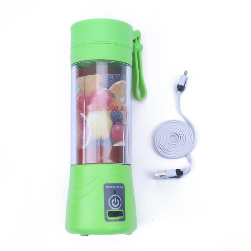 خلاط عصير متعدد الوظائف مزود بمنفذ USB 380 ml 0 W PT-1209 شفاف / أخضر - Image 4