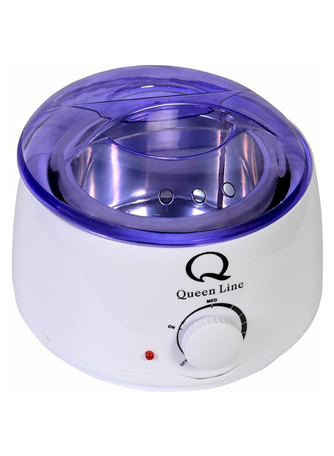 Queen Line Hair Removal Kit With Wax Melting Pot Blue/White