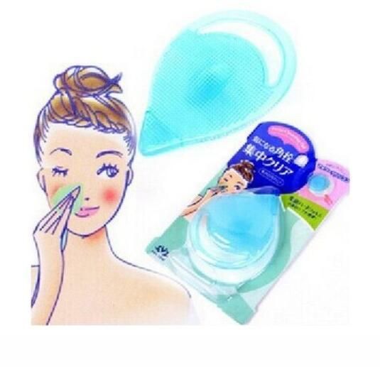 Face Washing Blackhead Remover Gel Pad Brush Blue 8.5x6cm - Image 2