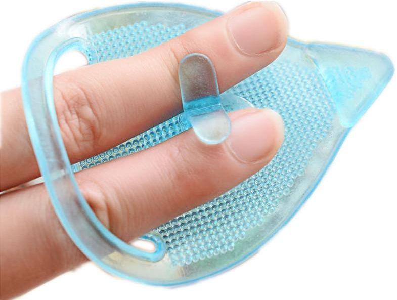 Face Washing Blackhead Remover Gel Pad Brush Blue 8×6cm - Image 2
