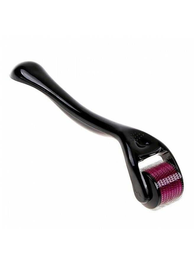 أداة تدليك الوجه ديرما رولر مزودة ب 540 إبرة دقيقة من التيتانيوم أسود/بنفسجي