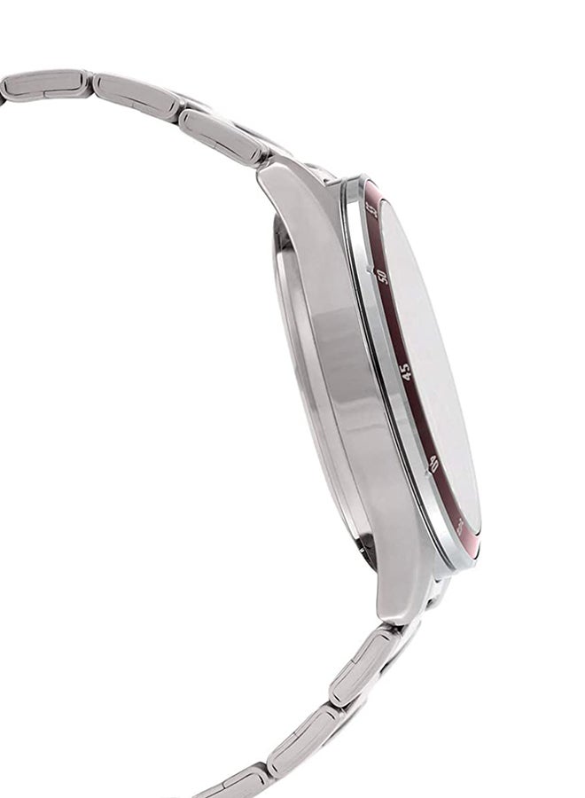 كاسيو ساعة يد كرونوغراف بسوار من الإستانلس ستيل طراز MTP - 1374D-5A - قياس 47 مم - لون فضي للرجال - Image 5