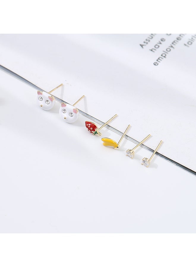XIMI VOGUE - Lovely Kittens Stud Earrings Set - Image 1