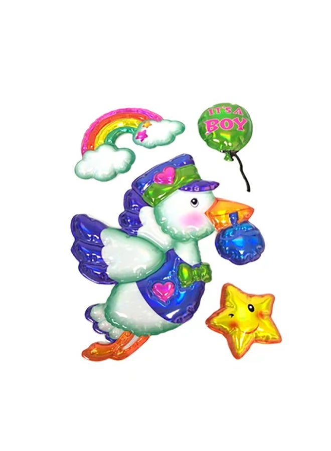 12-Piece Wall Décor Balloon Sticker Multicolour - Image 2