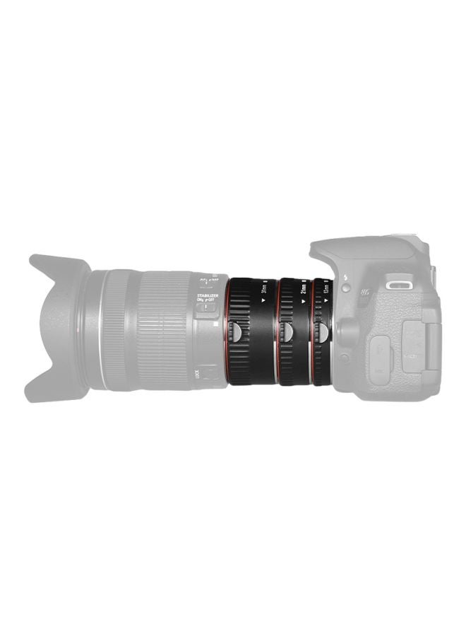 أندوير 3 قطع من حلقات أنبوب تمديد التركيز التلقائي لحلقة عدسة Canon EOS  - Image 3