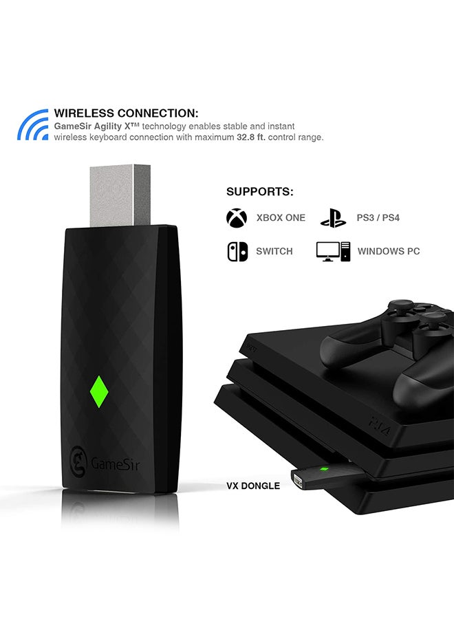 GameSir VX Aimswitch Keyboard And Mouse With Adapter
