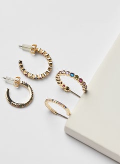 Embellished Hoop Earrings (Pack of 2) - v1601454345/N39837738A_2