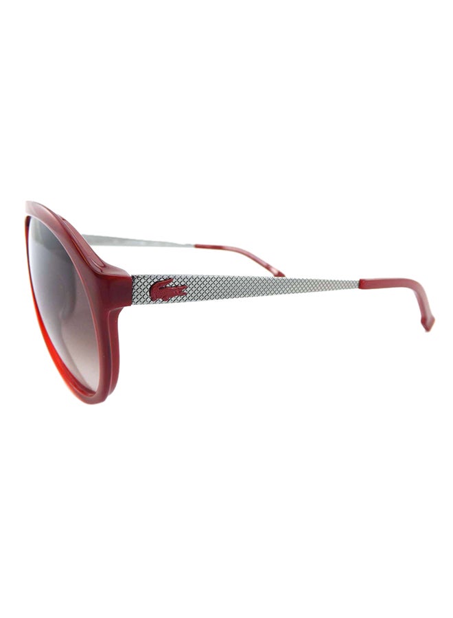 LACOSTE - Women's Aviator Sunglasses Deep Red With Metal Accents - Lens Size: 59 mm - Image 1