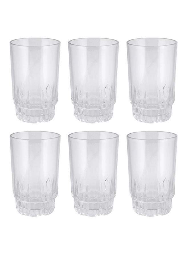 DELCASA 6-Piece Glass Tumbler Set Clear 270ml  - Image 1
