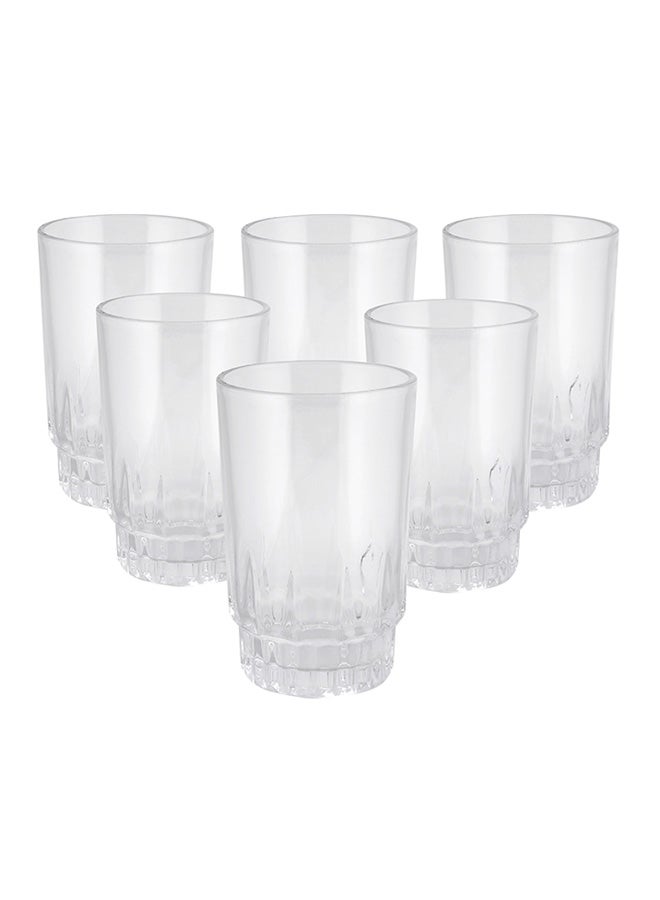 DELCASA 6-Piece Glass Tumbler Set Clear 270ml  - Image 2