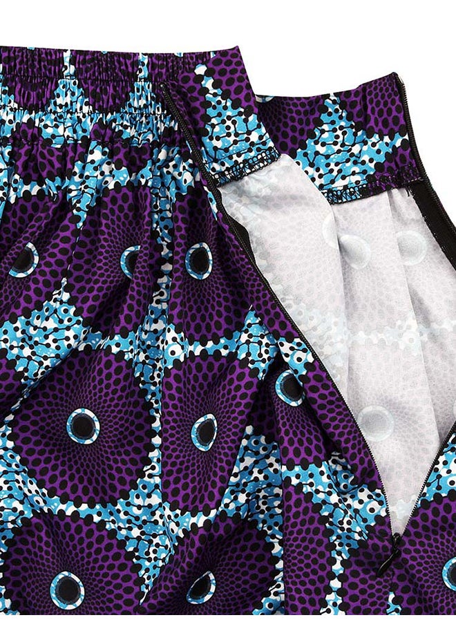 Autumn Loose Long Dashiki Print Pants Multicolour  - Image 3