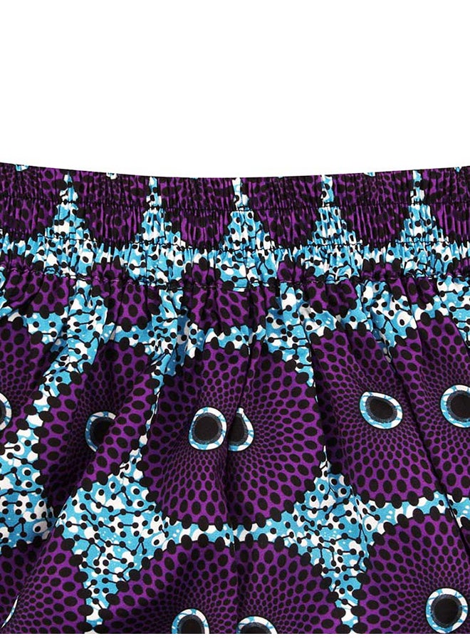 Autumn Loose Long Dashiki Print Pants Multicolour  - Image 4