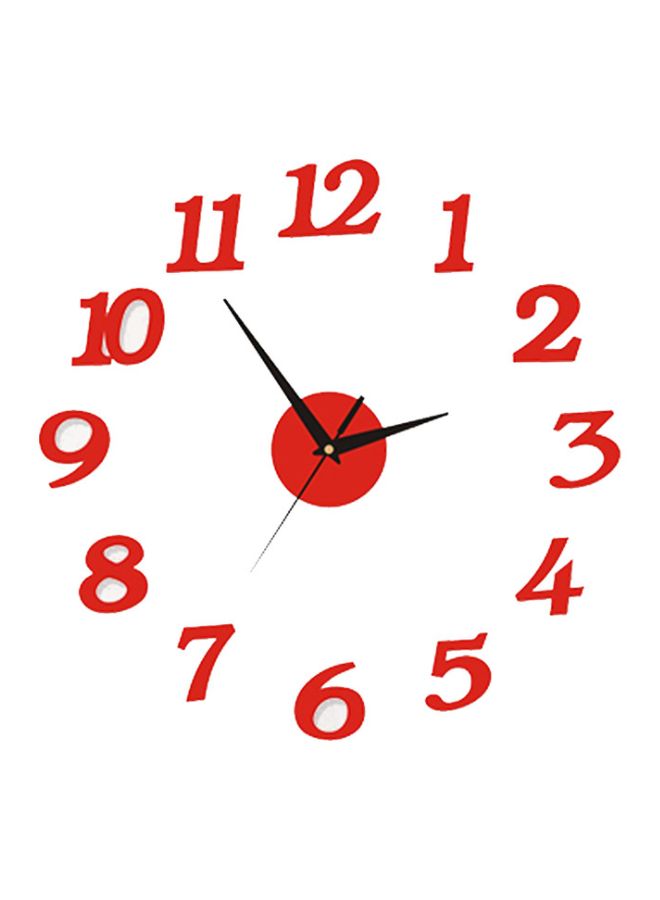 Beauenty Decorative Wall Clock Red 35x50cm - Image 1