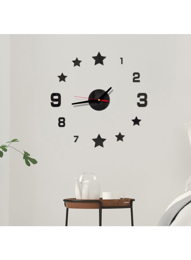 Beauenty Star Themed Wall Clock Black 14x10x4cm - Image 2