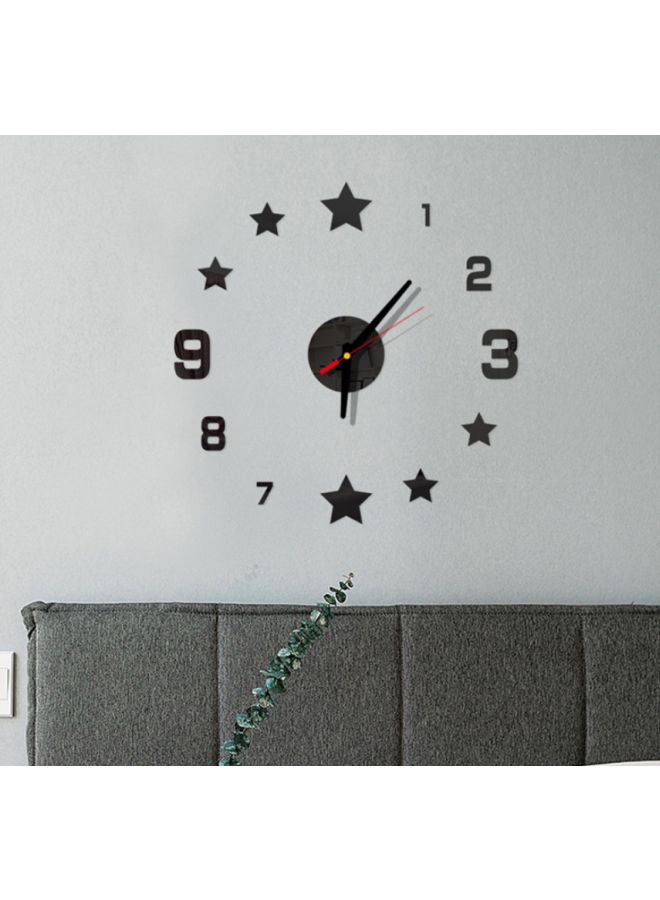 Beauenty Star Themed Wall Clock Black 14x10x4cm - Image 3