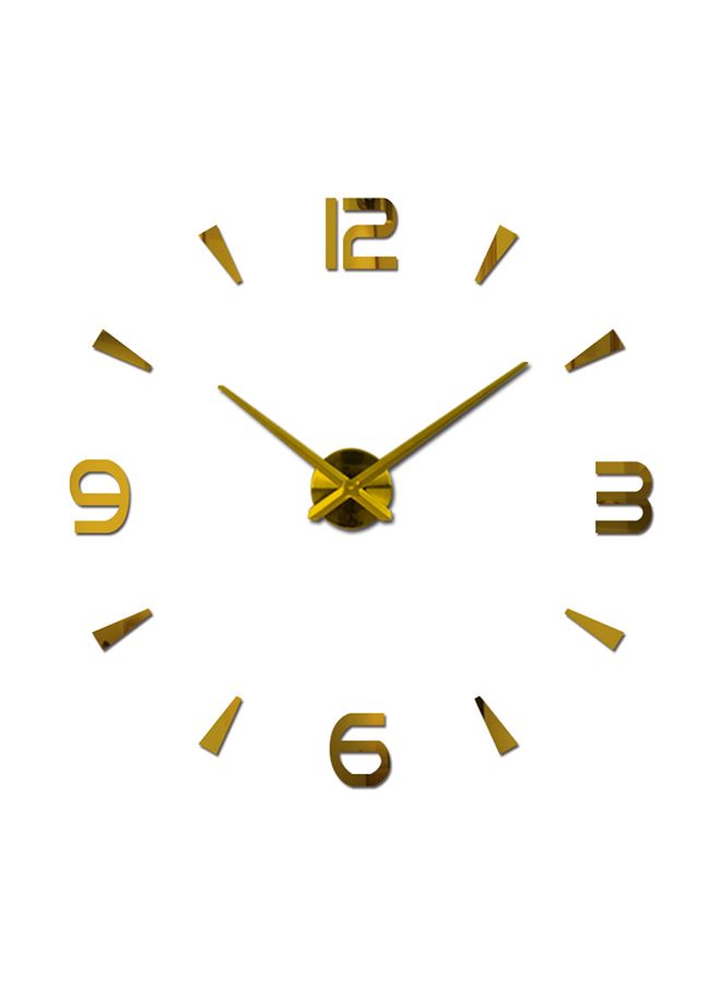 بيوينتي ساعة حائط رقمية بنمط فني مثلث ذهبي 15x10x4.5سم - Image 1