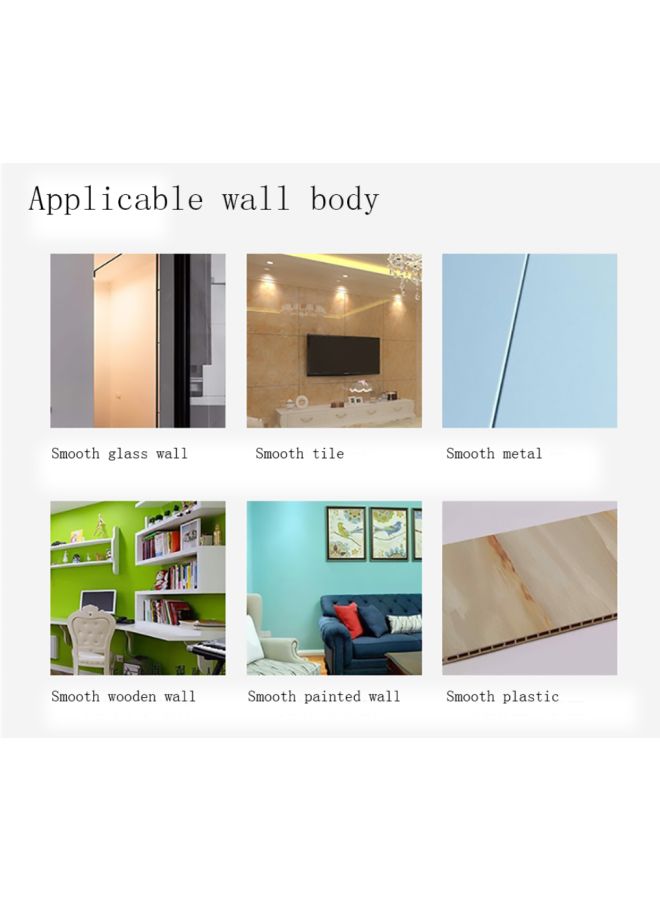 Beauenty Digital Triangle Pattern Art Wall Clock Red 15x10x4.5cm - Image 4