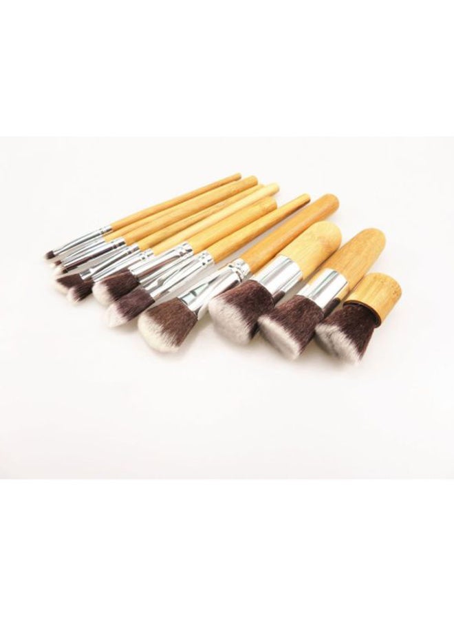 بيوينتي طقم من 11 فرشاة مستحضرات تجميل بني/أسود/فضي - Image 5