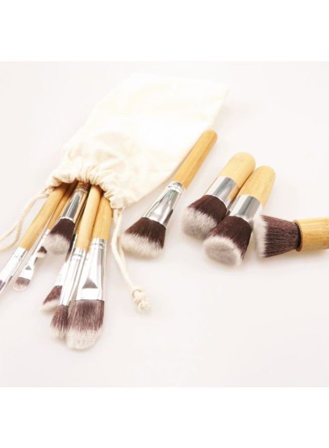 بيوينتي طقم من 11 فرشاة مستحضرات تجميل بني/أسود/فضي - Image 3