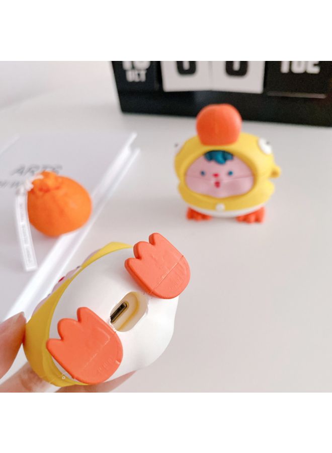Beauenty Cartoon Character Design Case Cover For Apple AirPods 1/2 Yellow/Orange/Pink - Image 5