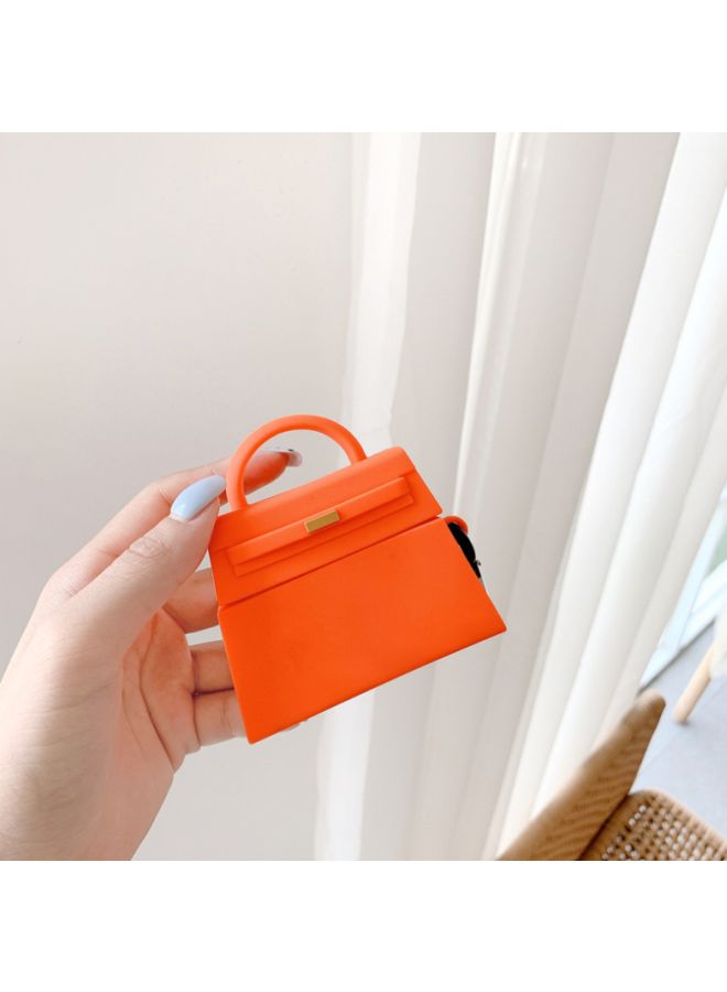 Beauenty Bag Design Case Cover With Carabiner For Apple AirPods 1/2 Orange/Gold - Image 3