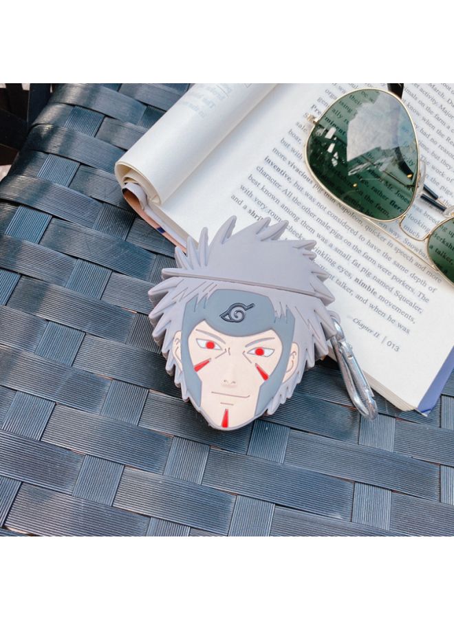 بيوينتي غطاء حماية واقٍ بتصميم من مسلسل "Naruto" لسماعة أبل آيربودز 1/2 رمادي/ بيج/أحمر - Image 2