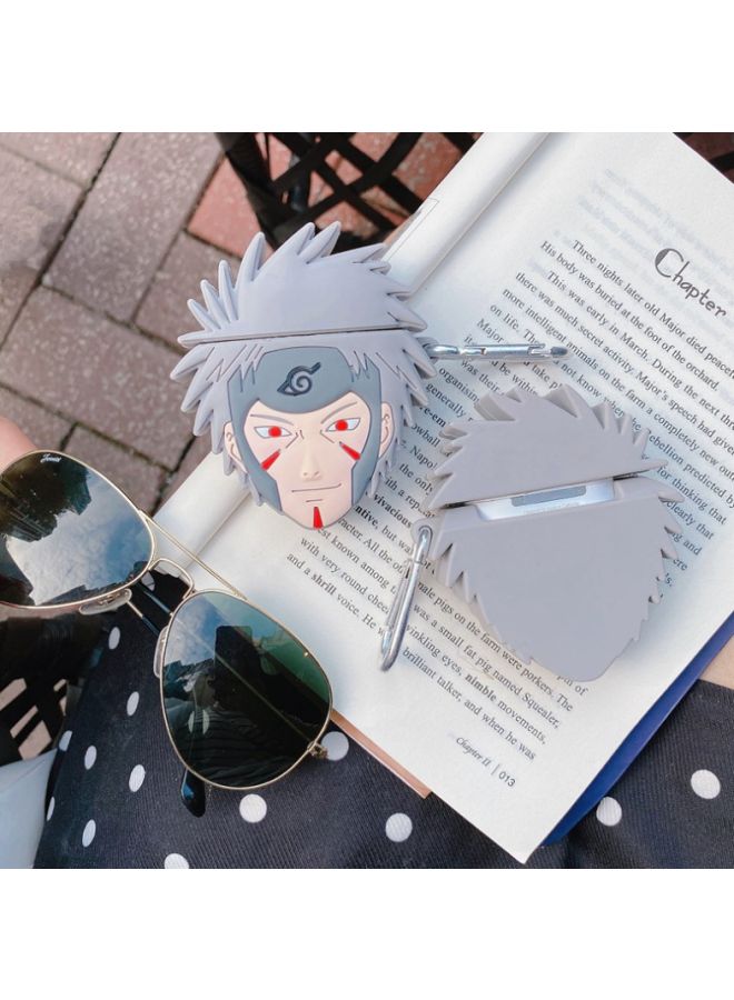 بيوينتي غطاء حماية واقٍ بتصميم من مسلسل "Naruto" لسماعة أبل آيربودز 1/2 رمادي/ بيج/أحمر - Image 4