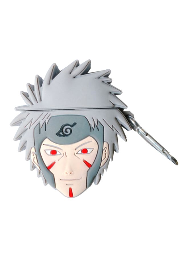 بيوينتي غطاء حماية واقٍ بتصميم من مسلسل "Naruto" لسماعة أبل آيربودز 1/2 رمادي/ بيج/أحمر - Image 1