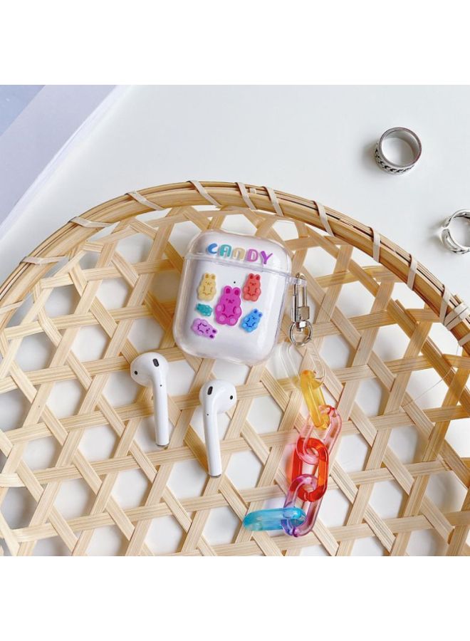 Beauenty Cartoon Candy Themed Case Cover With Chain For Apple AirPods 1/2 Clear/Pink/Red - Image 3