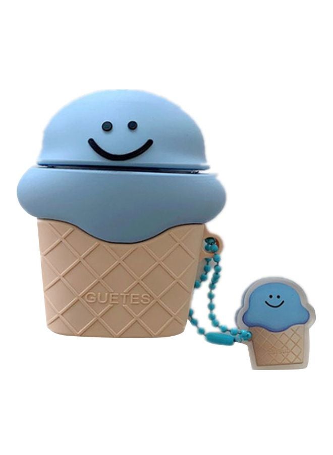 بيوينتي حافظة بتصميم على شكل آيس كريم لعلبة سماعات أبل آيربودز 1/ 2 أزرق\بيج\أسود - Image 1