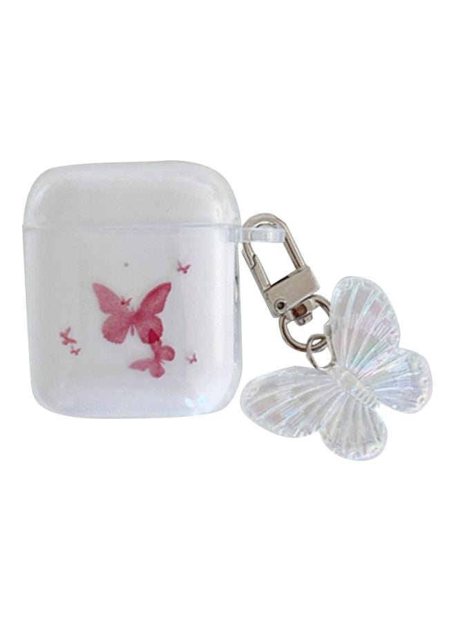 Butterfly Printed Case For Apple AirPods 1/2 Clear/Red/White