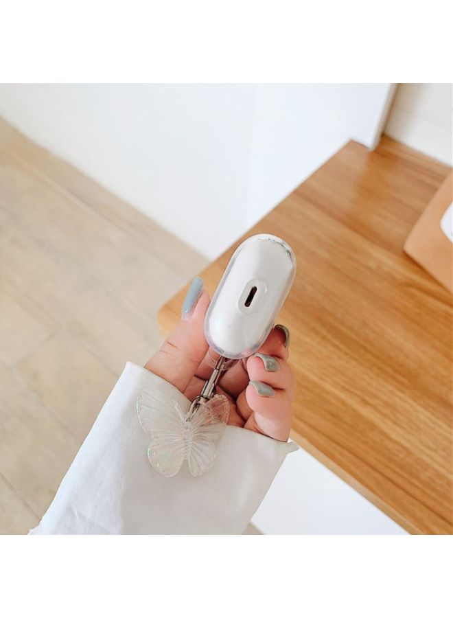 Butterfly Printed Case For Apple AirPods 1/2 Clear/Red/White