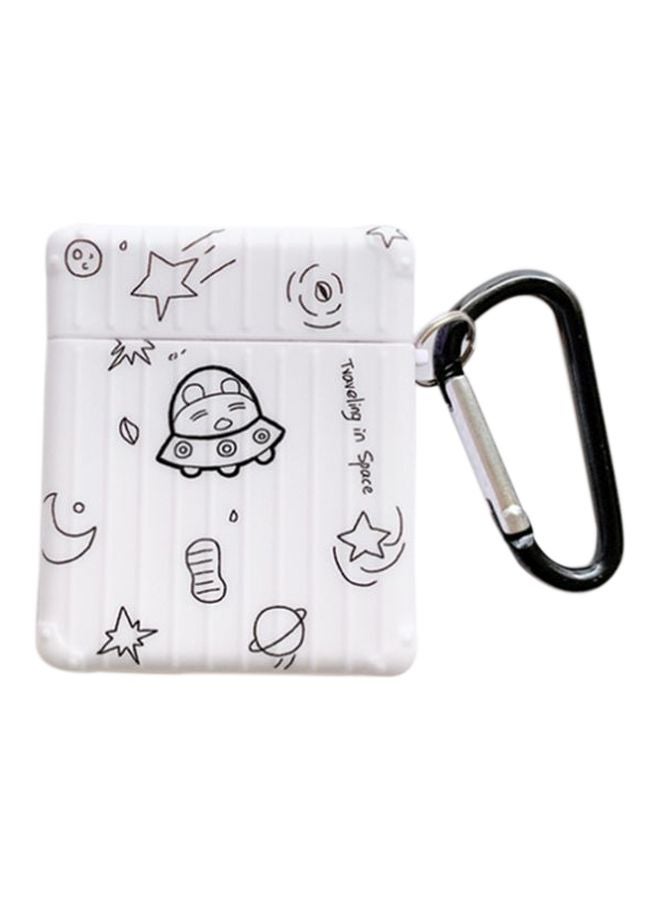 Beauenty Space Printed Case For Apple AirPods 1/2 White/Black - Image 1