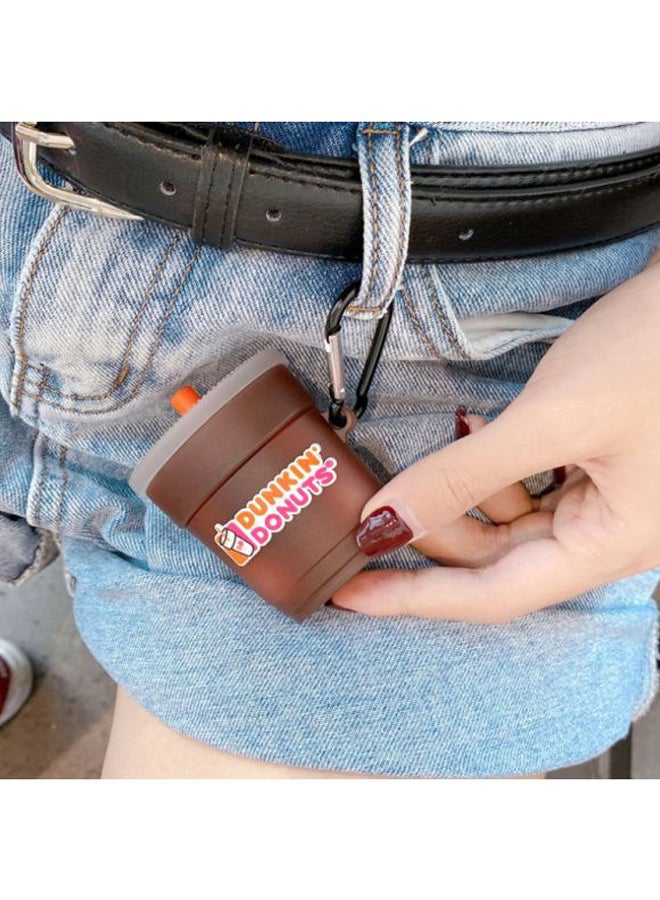 Beauenty - Dunkin Donuts Printed Case For Apple AirPods 1/2 Brown/Orange/Pink - Image 1