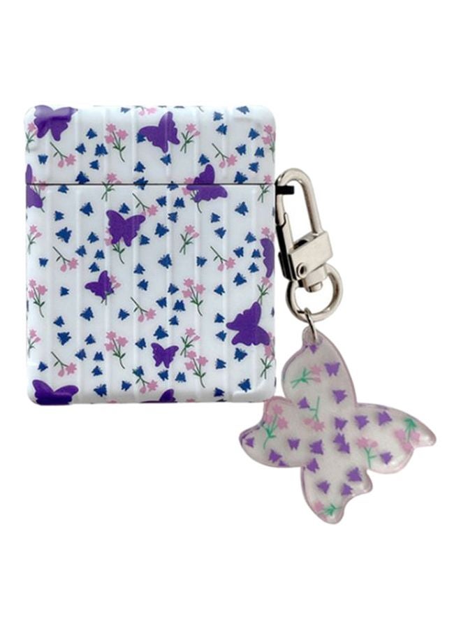 Beauenty Butterfly Printed Case For Apple AirPods 1/2 White/Purple/Pink - Image 1