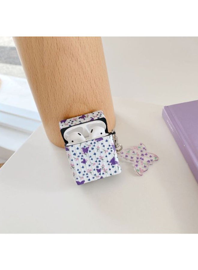 Beauenty Butterfly Printed Case For Apple AirPods 1/2 White/Purple/Pink - Image 2