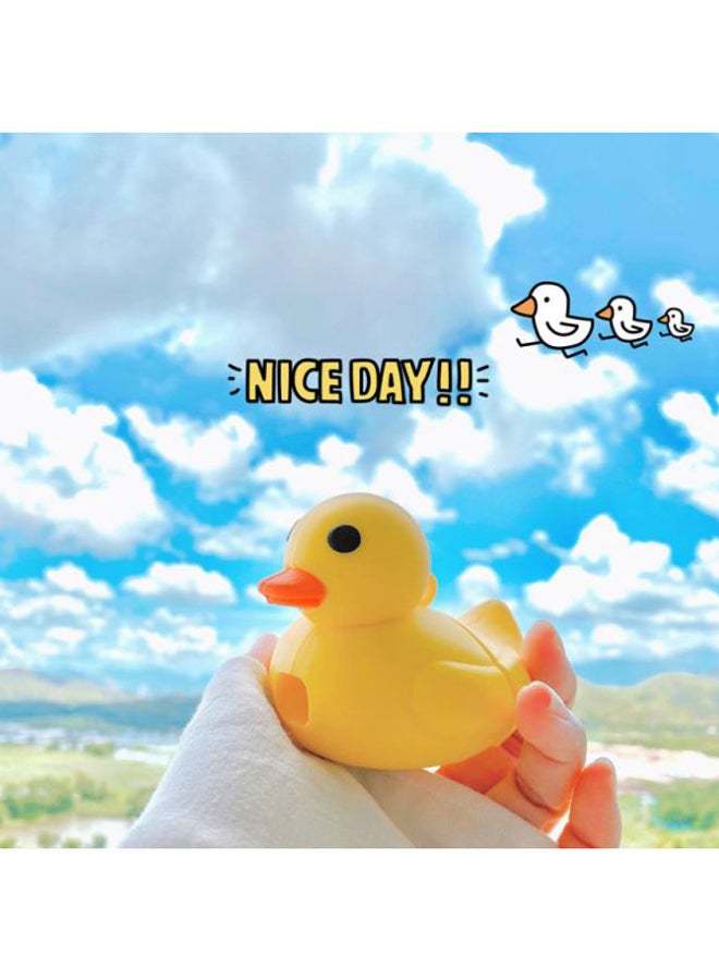 بيوينتي حافظة بتصميم على شكل كتكوت لعلبة سماعات أبل آيربودز 1/ 2 أصفر\برتقالي\أسود - Image 4