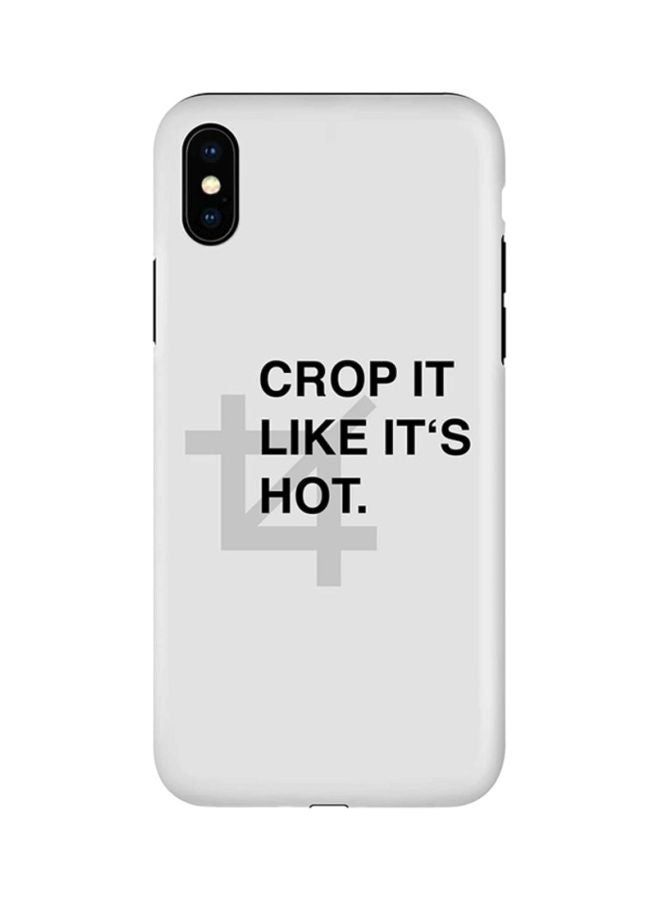 Stylizedd Protective Case Cover For Apple iPhone X/XS Crop It