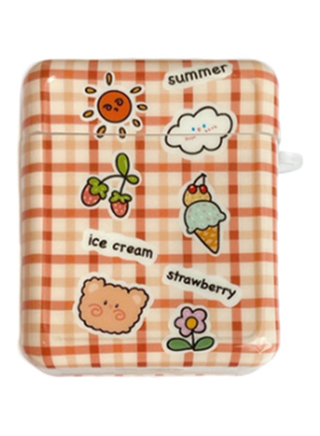 Beauenty Ice-Cream Printed Case Cover For Apple AirPods 1/2 Orange/Beige/Black - Image 1