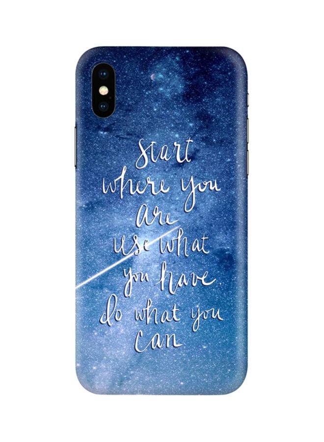 Stylizedd Protective Case Cover For Apple iPhone X/Xs Where you are what you can - Image 1