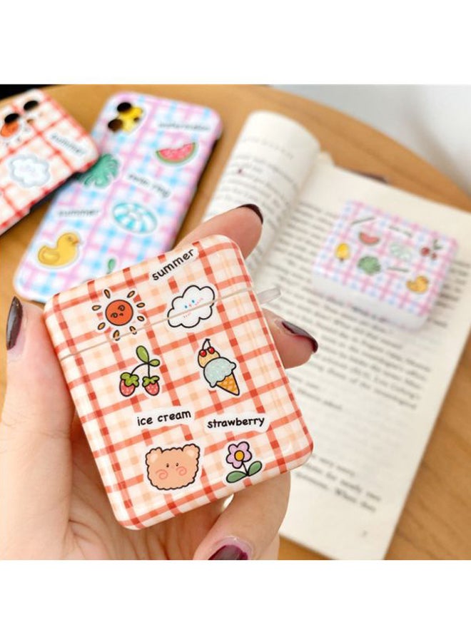 Beauenty Ice-Cream Printed Case Cover For Apple AirPods 1/2 Orange/Beige/Black - Image 2