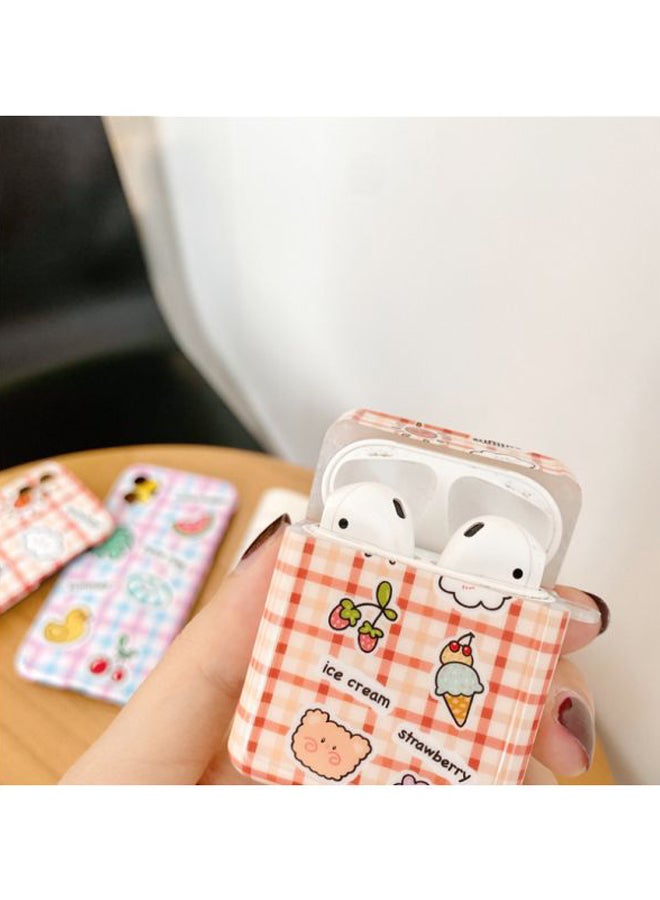 Beauenty Ice-Cream Printed Case Cover For Apple AirPods 1/2 Orange/Beige/Black - Image 4