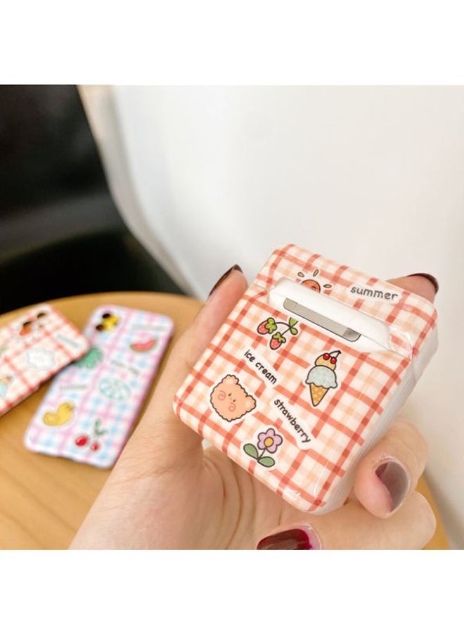 Beauenty Ice-Cream Printed Case Cover For Apple AirPods 1/2 Orange/Beige/Black - Image 3