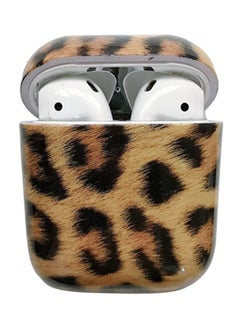 Animal Printed Protective Case Cover For Apple AirPods 1/2 Beige/Black