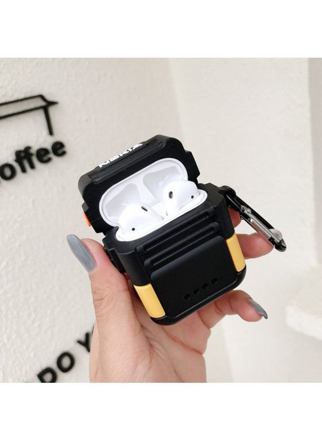 Beauenty Retro Pager Shaped Case With Carabiner For Apple AirPods 1/2 Black/Yellow/White - Image 5