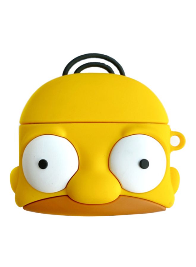 بيوينتي حافظة حماية واقية بتصميم رسومات كرتونية لسماعات أبل آيربودز 1/2 أصفر/أبيض/أسود - Image 1