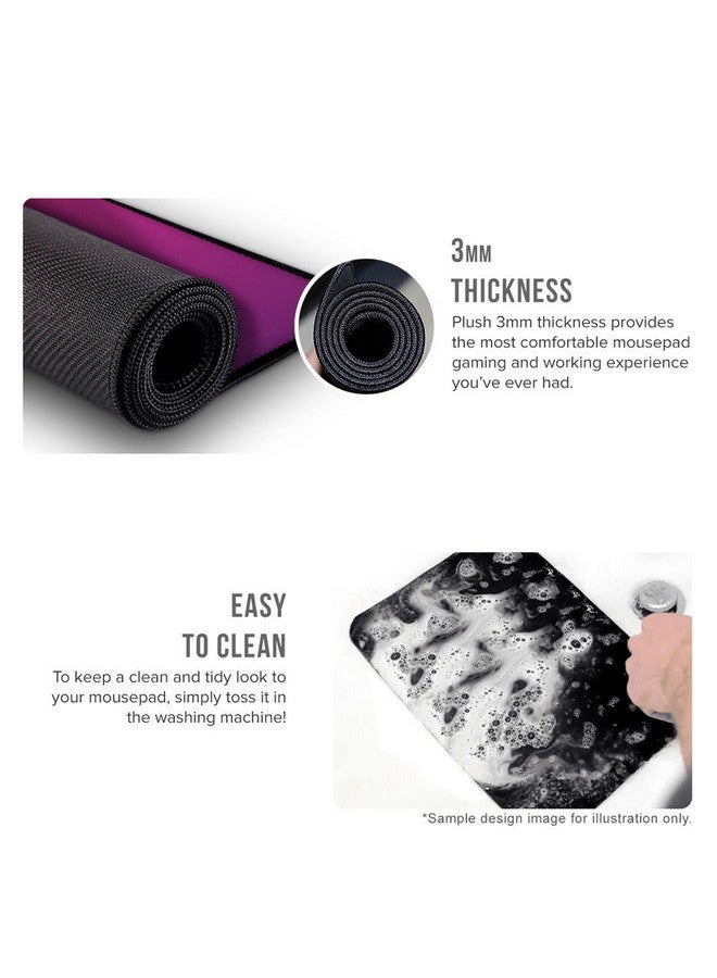 Stylizedd Shloonak Printed Non Slip Rubber Base Designer Spill-Resistant Mouse Pad Multi Color - Image 3